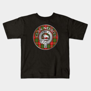 Clan Nesbitt Crest & Tartan Kids T-Shirt